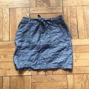 Merona Gray Striped Tie Skirt